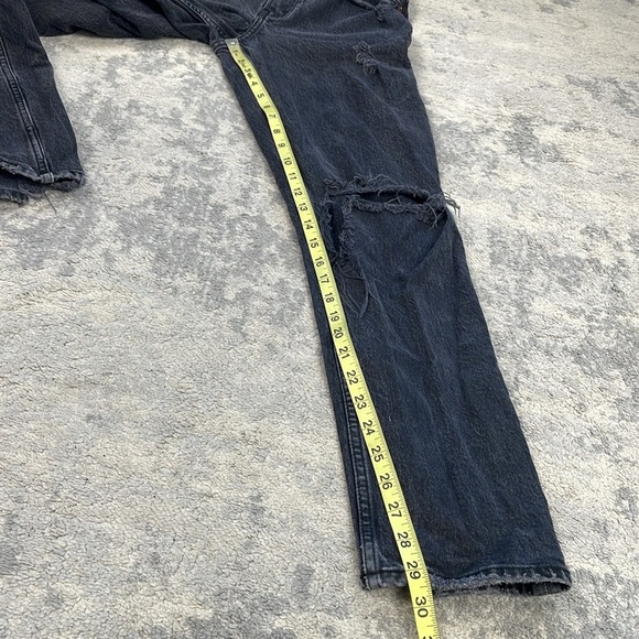 Abercrombie & Fitch The 90s Straight Ultra High Rise Jeans Washed Black Sz 27 4 - Picture 11 of 12